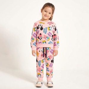 Daisy Donald Girls Winter Training Suit - Pink