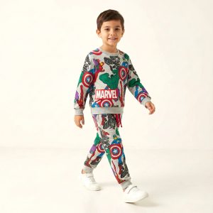 Hero Marvel Boys Winter Training Suit - Light Grey