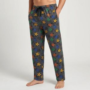 Stars Men's Cotton Pant - Black