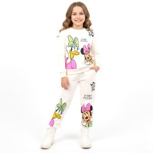 Disney Friends Girls Winter Training Suit - White