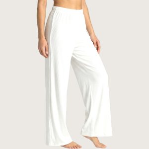 Plain Ladies Plazo Leggings - White