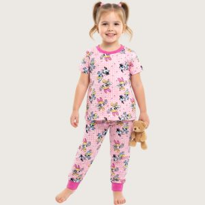 Powerpuff Girls Cotton Half Sleeves Pajama Set - Pink