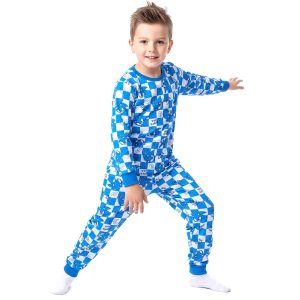 Sonic Speed Boys Cotton Pajama Set - Blue