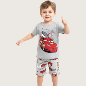 Cars 95 Boys Shorts Set - Grey