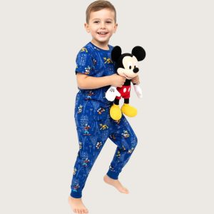 Mickey Town Boys Cotton Half Sleeves Pajama Set - Blue