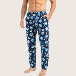 Sonic Ring Men's Cotton Pant - Blue
