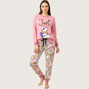 Daisy Ladies Mix n Match Print Pajama Set - Pink
