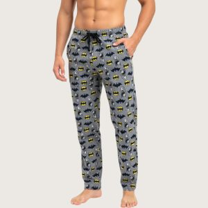 Batman Logo Men's Cotton Pant - Grey