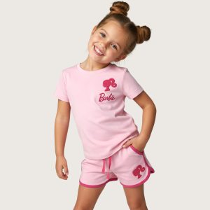 Barbie Girls Summer Shorts Set - Pink