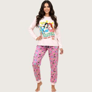 Besties Ladies Mix n Match Print Pajama Set - Pink
