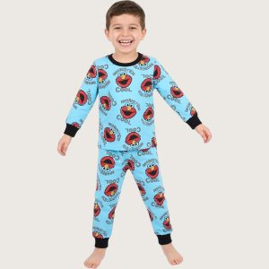 Monster Cool Boys Full Sleeves Pajama Set MCHAKKY - Blue