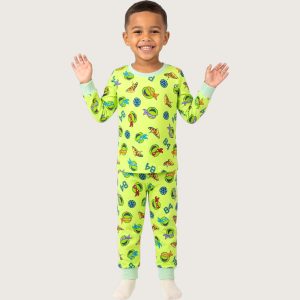 Ninja Turtle Boys Full Sleeves Pajama Set MCHAKKY - Neon