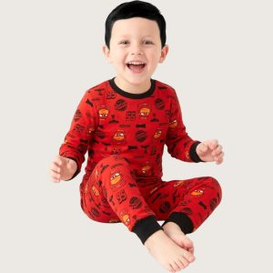 Cars 95 Boys Full Sleeves Pajama Set MCHAKKY - Red