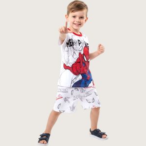 Spiderman Boys Shorts Set PRIMARK - White