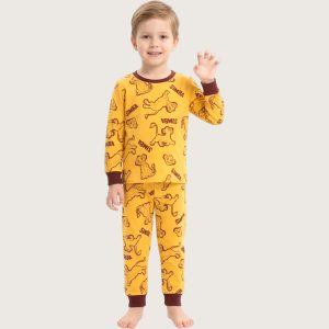 Simba Boys Full Sleeves Pajama Set MCHAKKY - Yellow