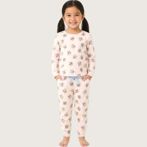 Chip n Dale Girls Pajama Set - Cream
