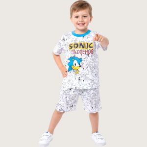 Sonic Boys Shorts Set PRIMARK - White