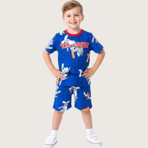 Tom & Jerry Boys Shorts Set PRIMARK - Blue