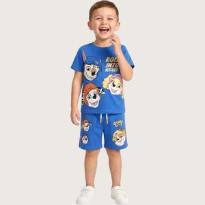 Paw Rescue Boys Shorts Set ZARA - Blue