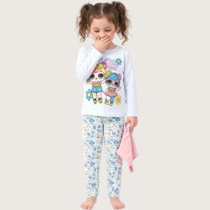 LOL Surprise Girls Cotton Pajama Set - Blue
