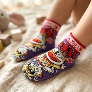 Doremon Kids Socks - Purple