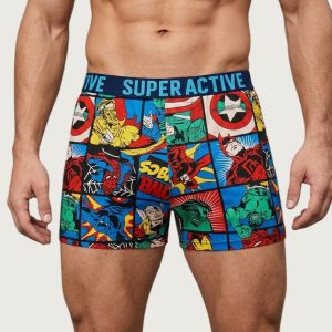 Marvel Comic Men's Boxer (M) - Multicolor