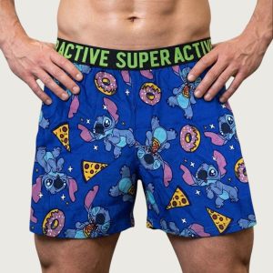 Stitch Men's Boxer (L) - Blue