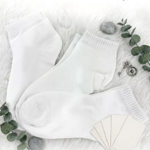 Plain Adult Socks Ankle Cut - White