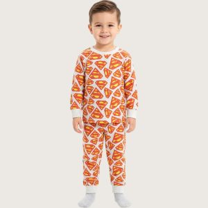 Superman Boys Full Sleeves Pajama Set MCHAKKY - Grey