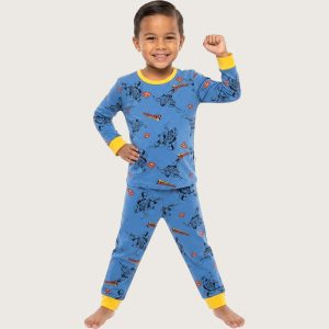 Superman Boys Full Sleeves Pajama Set KHAFIF - Blue