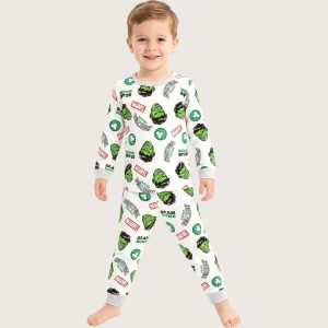 Marvel Slam Boys Full Sleeves Pajama Set KHAFIF - White