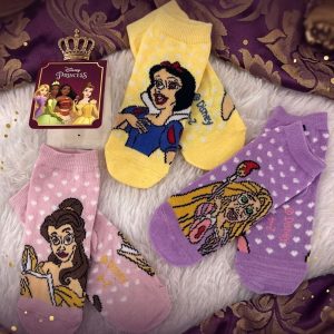 Royal Princess Kids Socks 3 Pcs Set - Multicolor