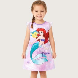 Mermaid Dream Girls Dress - Purple