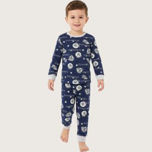 Hogwarts Boys Full Sleeves Pajama Set KHAFIF - Blue