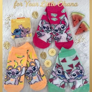 Little Ohana Kids Socks 3 Pcs Set - Multicolor