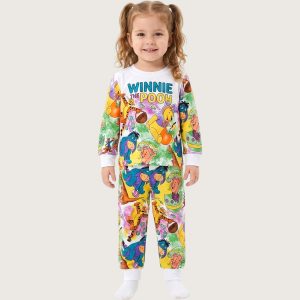 Winnie Girls Full Sleeves Khafif Pajama Set MCHAKKY - Multicolor