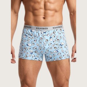 Snoopy Men's Boxer (XXL) - Sky Blue