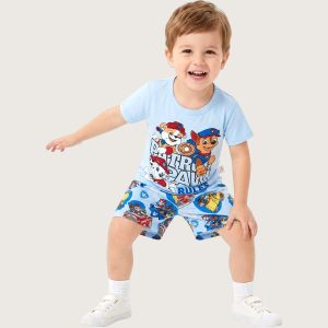 Paw Patrol Rules Boys Shorts Set - Blue