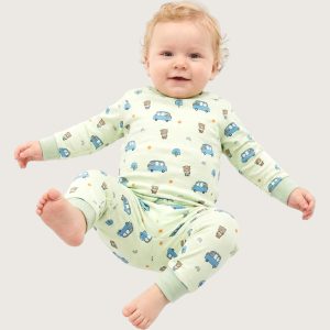 Cars Teddy Infant Baby Set - Green