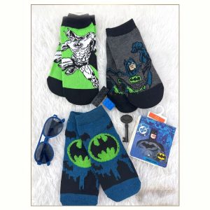 Batman Kids Socks 3 Pcs Set - Multicolor