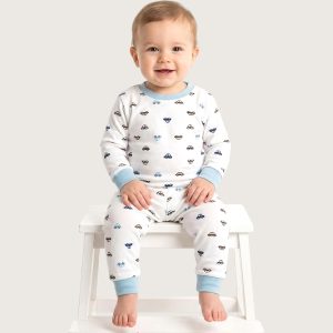 All Cars Infant Baby Set - White