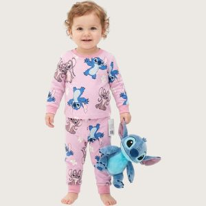 Stitch Angel Infant Baby Set - Pink