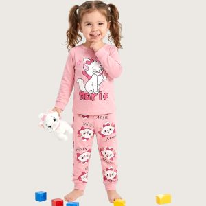 Blink Marie Girls Full Sleeves Pajama Set KHAFIF - Pink