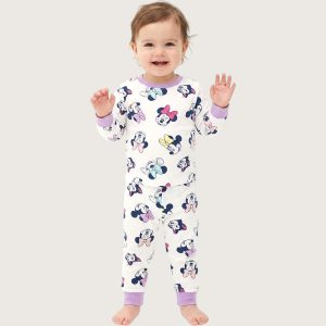 Minnie Bow Colorful Infant Baby Set - White