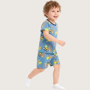Cars Work Boys Shorts Set - Blue