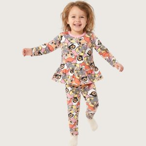 Chip n Dale Girls Full Sleeves Pajama Set KHAFIF - Multicolor