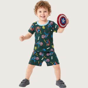 Marvel Boys Shorts Set - Dark Green