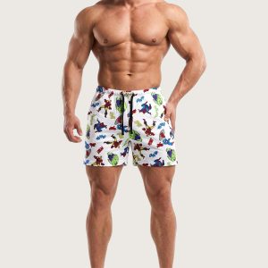 Superhero Men's Cotton Shorts - White