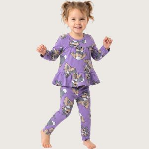 Disney Thumper Girls Full Sleeves Pajama Set KHAFIF - Purple