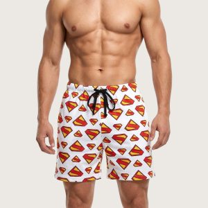 Superman Men's Cotton Shorts - White